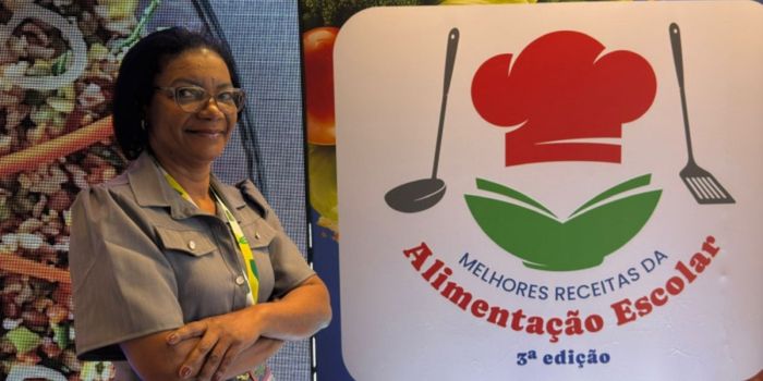 Merendeira de Vitória é destaque nacional ao vencer concurso do FNDE com receita inovadora servida na alimentação escolar.