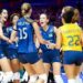 Seleção brasileira feminina vence o Japão em Osaka, mantém a vice-liderança da Liga das Nações e se aproxima da fase final do torneio.