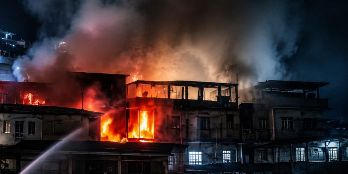 Homem morreu após uma casa pegar fogo em Cachoeiro de Itapemirim. Bombeiros encontraram o morador inconsciente dentro do banheiro.