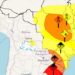 Seis alertas do Inmet indicam risco de tempestades, vendavais e baixa umidade em 17 estados e no Distrito Federal.