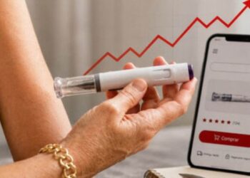 Vendas online de medicamentos associados ao GLP-1 cresceram 149,3% no Brasil no primeiro semestre de 2026, segundo levantamento da Serasa Experian.