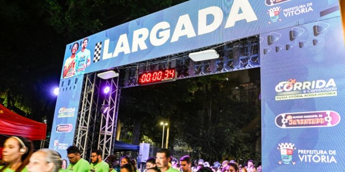 Corrida de 5 km encerra a Semana Municipal da Juventude neste sábado, em Vitória, com largada às 20h no Parque Moscoso.