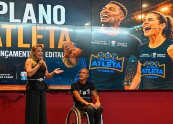 Vitória lança o Plano Atleta 2026 com investimento de R$ 1,08 milhão e 80 bolsas para atletas e paratletas do município.