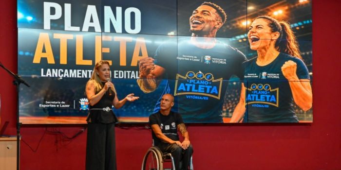 Vitória lança o Plano Atleta 2026 com investimento de R$ 1,08 milhão e 80 bolsas para atletas e paratletas do município.