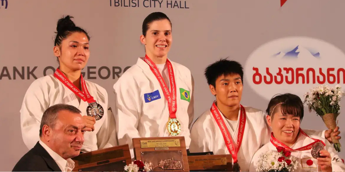Brasil conquista três ouros, duas pratas e dois bronzes no segundo dia do Mundial Paralímpico de Judô, em Tbilisi, na Geórgia.