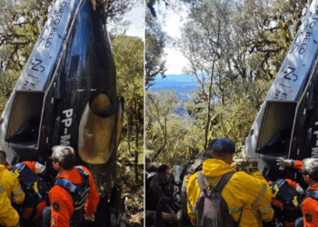 Corpos das cinco vítimas da queda de helicóptero em Santa Catarina são liberados pelo IML. Entre os mortos está o cantor Rick Sollo.