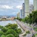 Obras de requalificação da Avenida Beira-Mar começam na região da Praça Pio XII, em Vitória, com interdição de uma baia de ônibus.