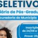 PGM de Vitória recebe inscrições para estágio de pós-graduação em Direito até 11 de setembro. Prova objetiva será realizada no dia 20.