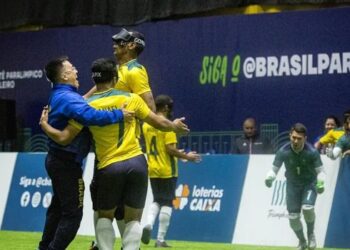 Brasil vence a Costa Rica por 2 a 0 e avança à final da Copa América de futebol de cegos. Seleção enfrenta a Colômbia neste sábado.