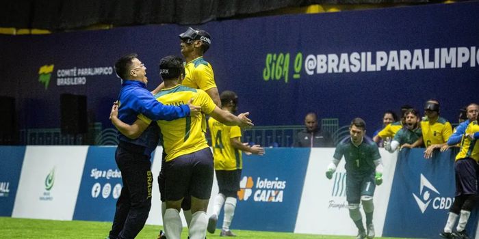 Brasil vence a Costa Rica por 2 a 0 e avança à final da Copa América de futebol de cegos. Seleção enfrenta a Colômbia neste sábado.