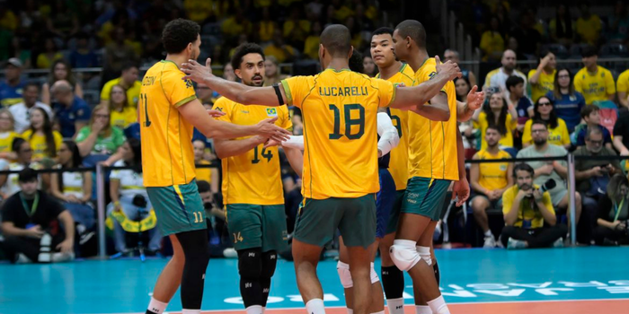 Brasil vence a Venezuela por 3 a 0 no Sul-Americano de vôlei, garante vaga no Mundial de 2027 e enfrenta a Argentina neste domingo.