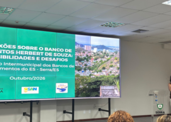 Prefeitura de Vitória apresenta trabalho do Banco de Alimentos Herbert de Souza em seminário intermunicipal que busca fortalecer políticas de segurança alimentar no Espírito Santo.