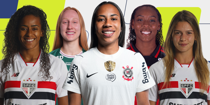 Cinco zagueiras do futebol feminino brasileiro são finalistas do Prêmio TV Brasil Petrobras Para Elas 2026. Confira os nomes e os destaques da temporada.