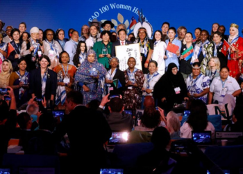 FAO homenageia as brasileiras Luena Pataxó e Joana Mousinho por suas histórias de trabalho, defesa da pesca artesanal e valorização das mulheres.