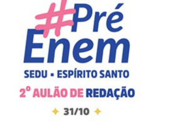 Sedu promove último aulão presencial de Redação Pré-Enem 2026 neste sábado (31), em nove municípios do Espírito Santo. Confira locais, horários e como se inscrever.