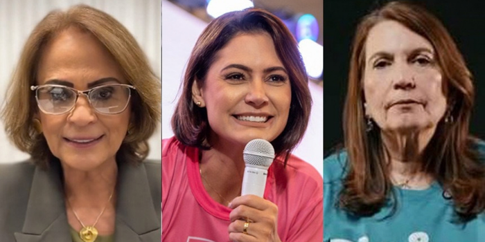 Distrito Federal terá, a partir de 2027, a primeira bancada do Senado formada exclusivamente por mulheres, com Michelle Bolsonaro, Bia Kicis e Damares Alves.Distrito Federal terá, a partir de 2027, a primeira bancada do Senado formada exclusivamente por mulheres, com Michelle Bolsonaro, Bia Kicis e Damares Alves.